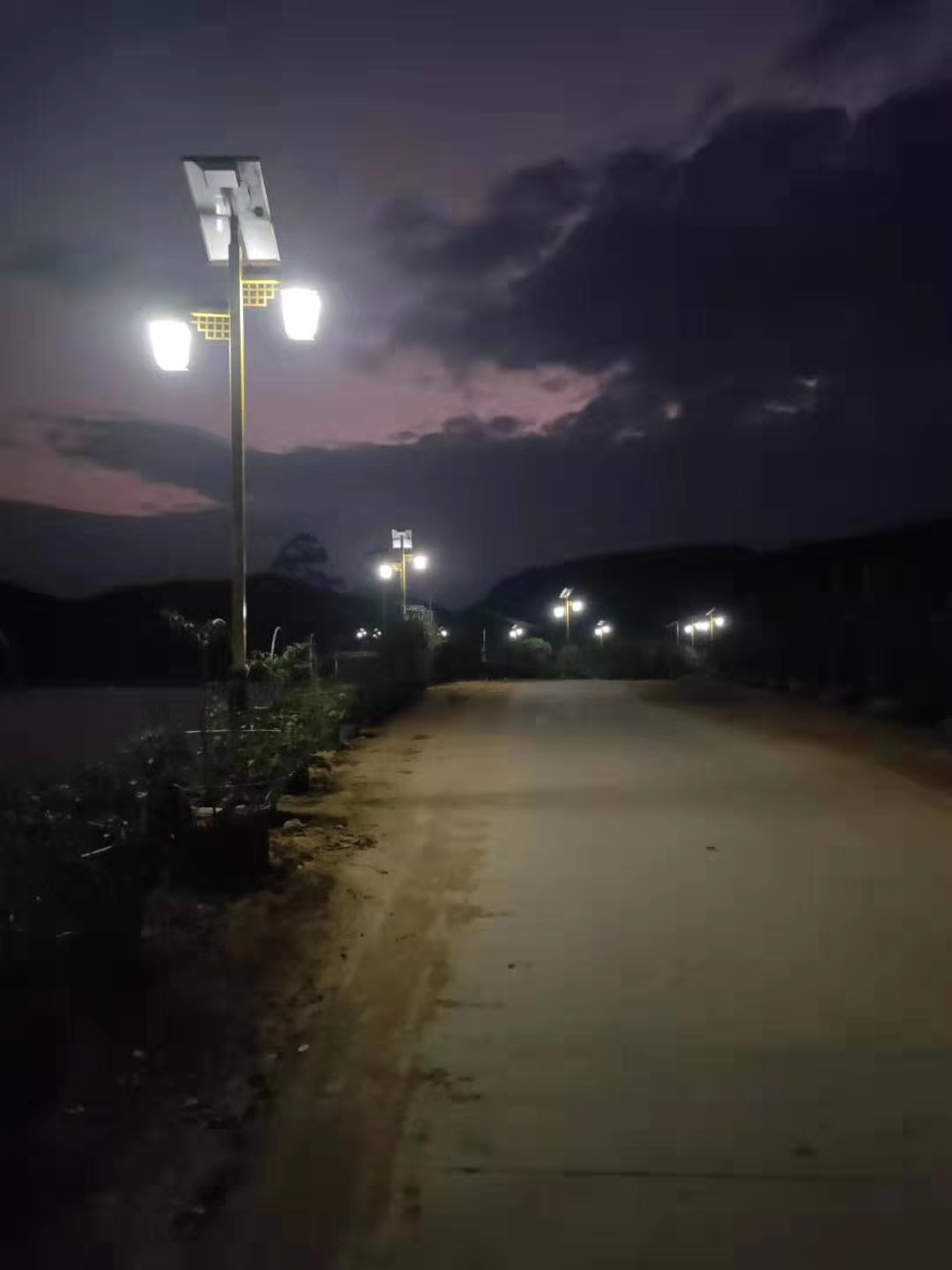 Double lamps solar landscape street light(图7)