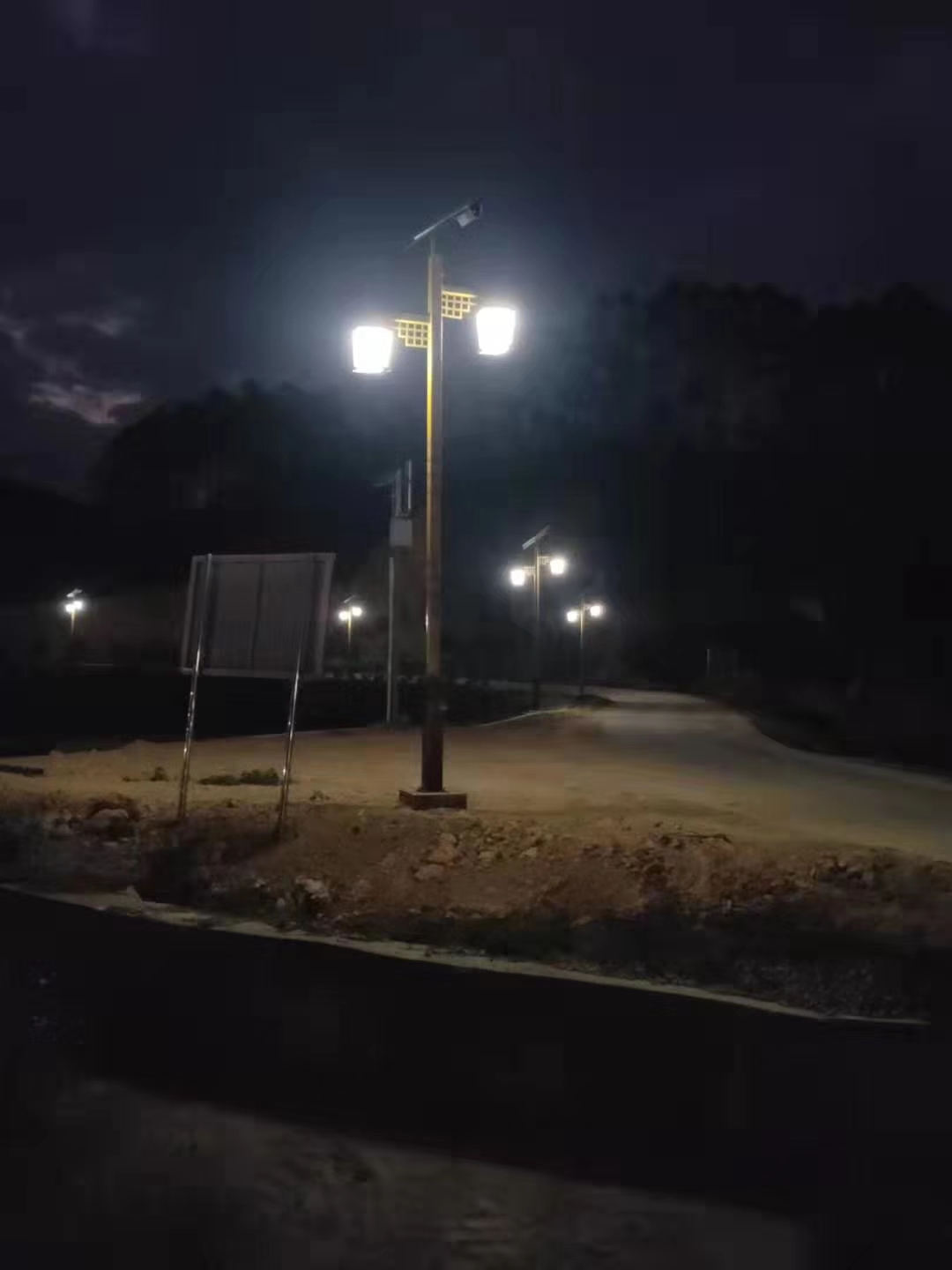 Double lamps solar landscape street light(图9)
