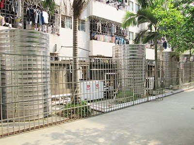藤县中学热泵热水工程供暖系统