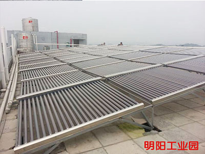 明阳工业园太阳能热水器工程联箱